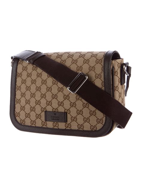 gucci crossbody with canvas strap|Gucci crossbody bag women.